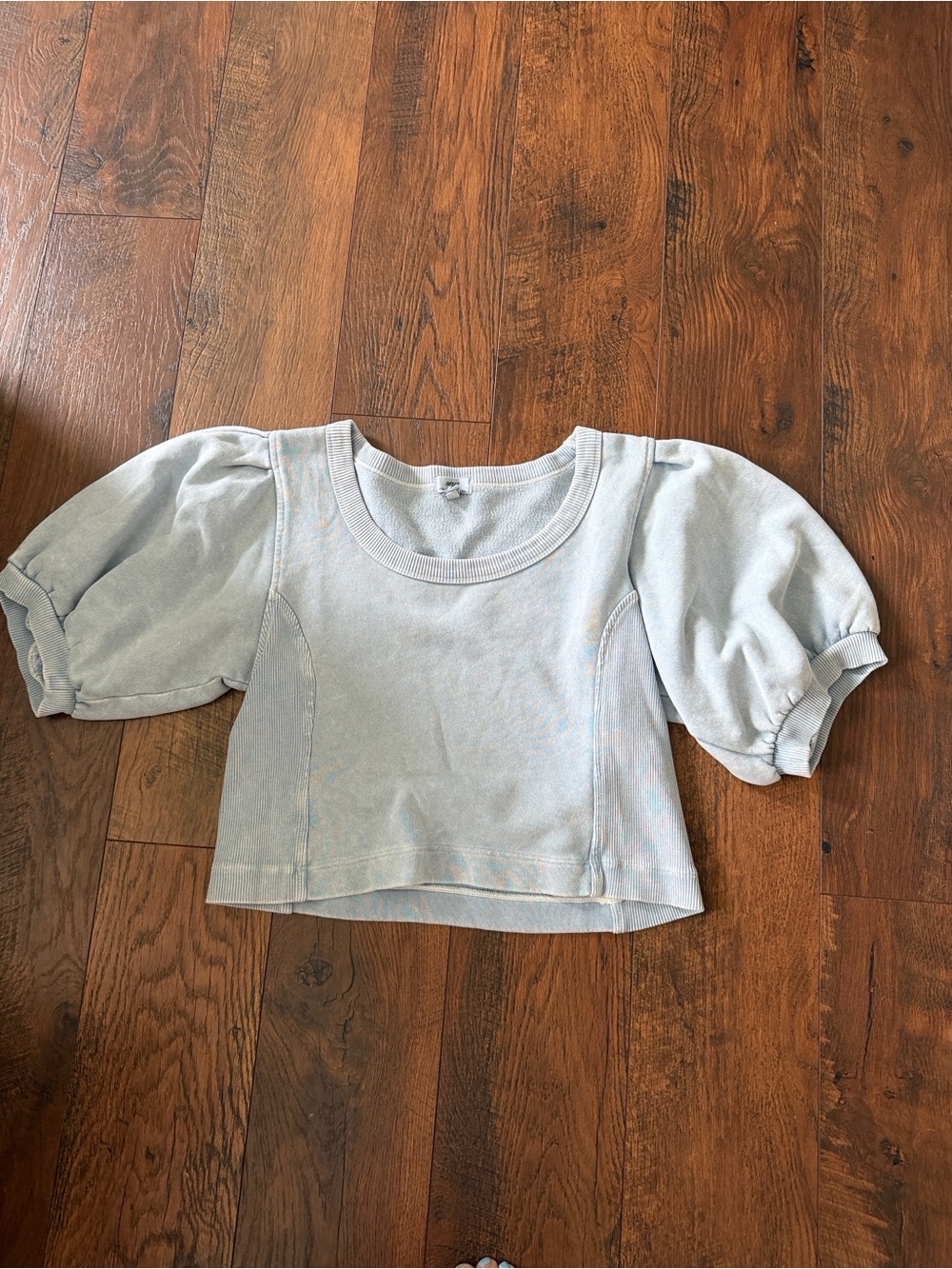AERIE Seams Right Short Sleeve Sweatshirt